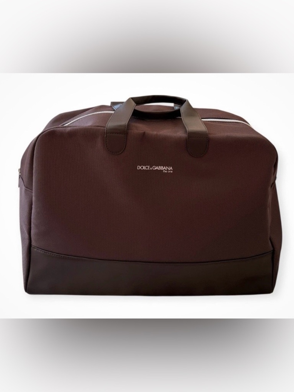 Dolce & Gabbana The One Dark Brown Weekender Tote Gym Duffle Bag